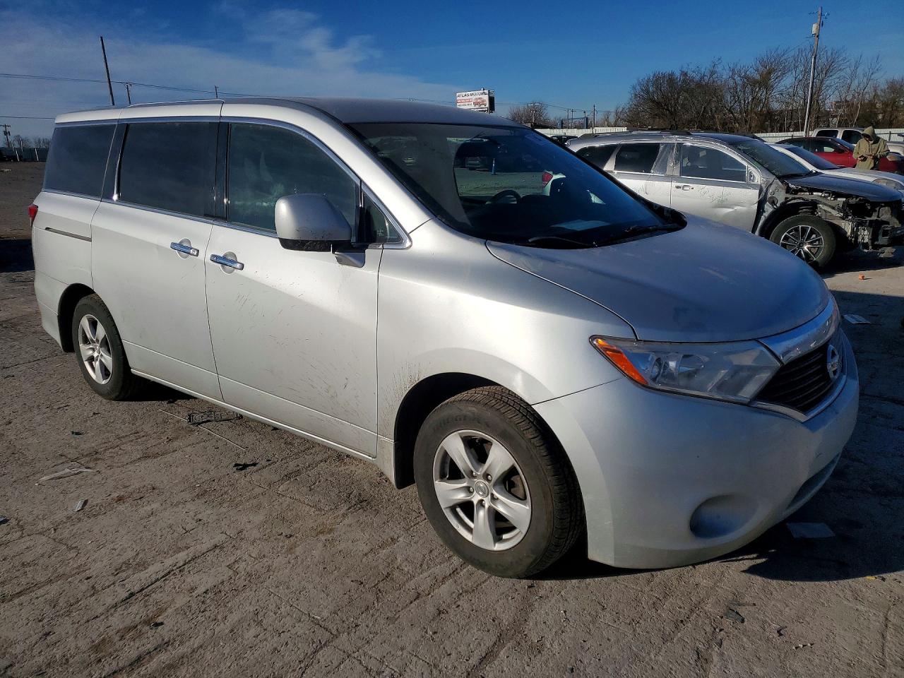 2011 Nissan Quest S Silver vin: JN8AE2KP0B9012423