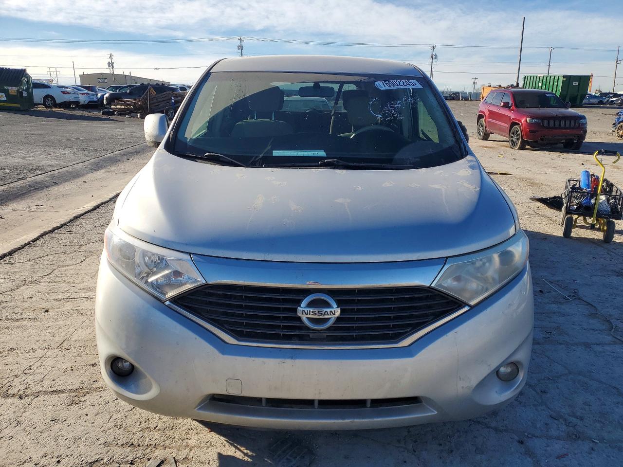 2011 Nissan Quest S Silver vin: JN8AE2KP0B9012423