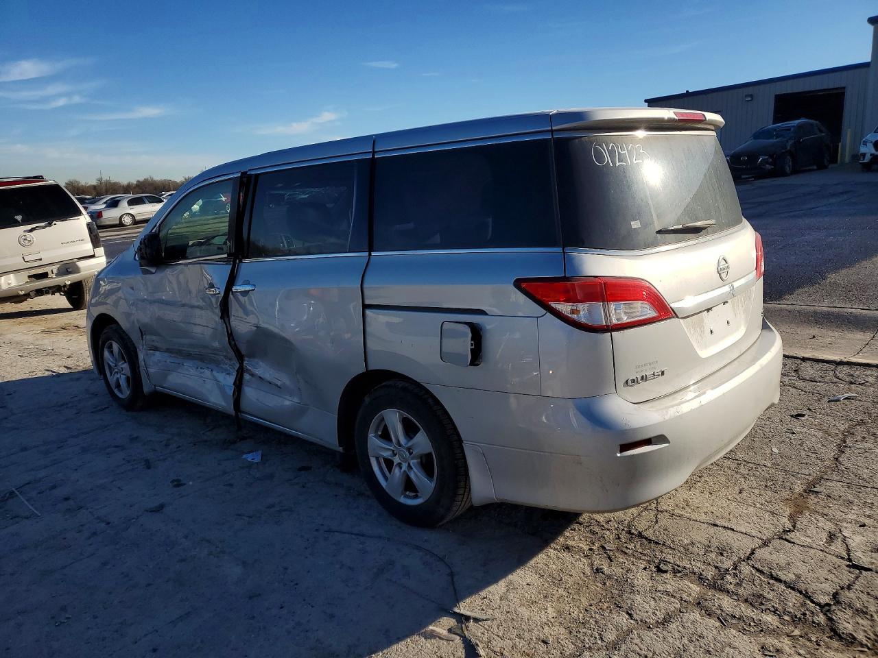 2011 Nissan Quest S Silver vin: JN8AE2KP0B9012423