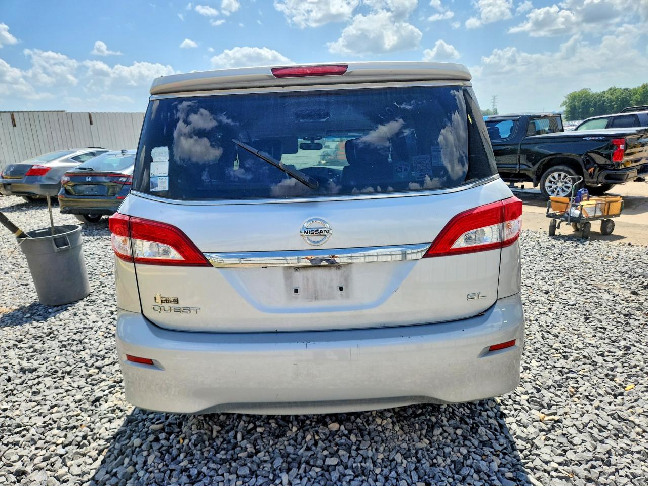 2012 Nissan Quest 3.5 S Silver vin: JN8AE2KP0C9041728