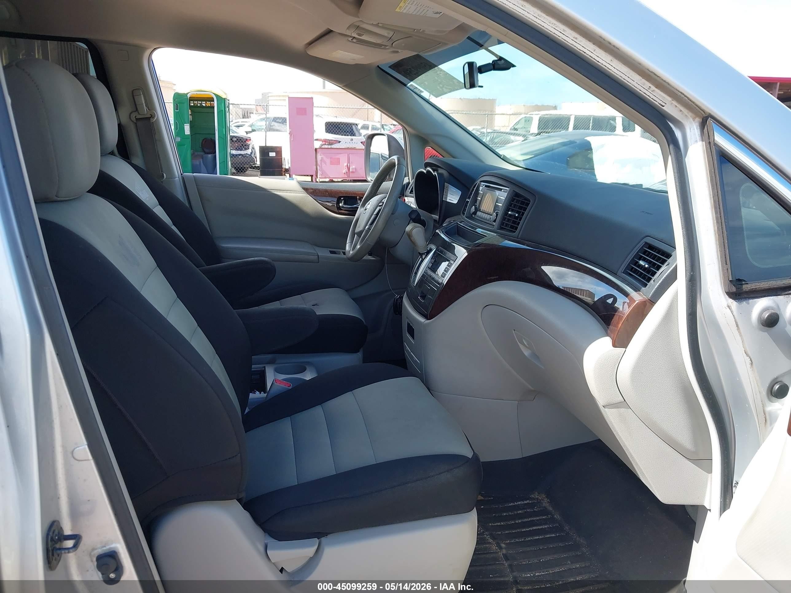 2012 Nissan Quest Sv Silver vin: JN8AE2KP0C9049859