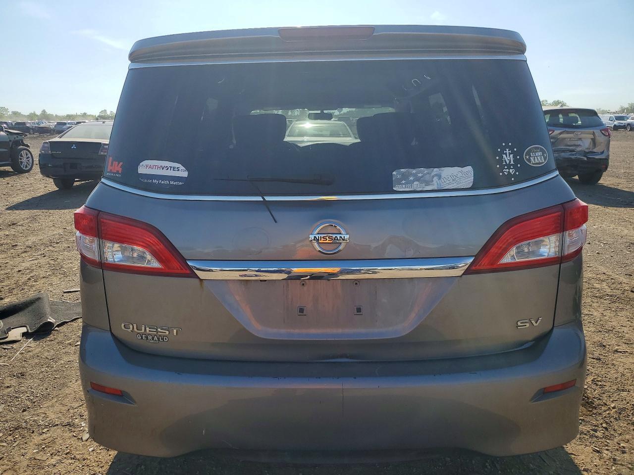 2013 Nissan Quest 3.5 S Gray vin: JN8AE2KP0D9064668