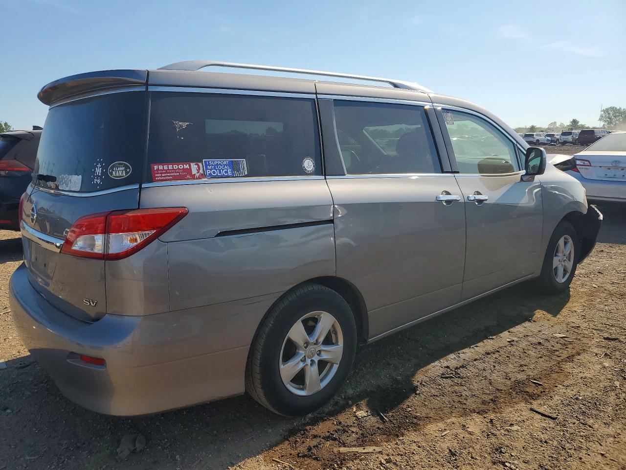 2013 Nissan Quest 3.5 S Gray vin: JN8AE2KP0D9064668