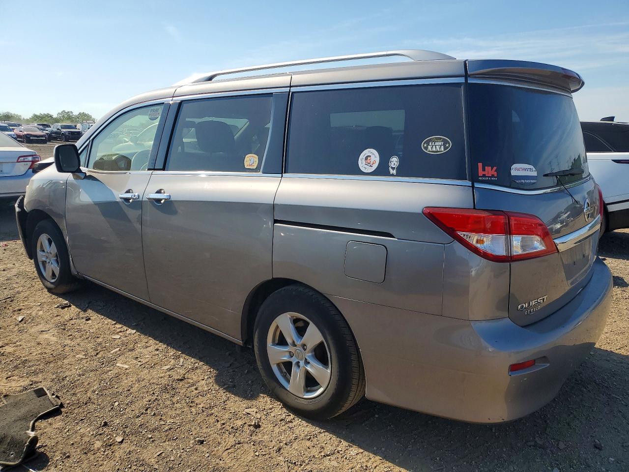 2013 Nissan Quest 3.5 S Gray vin: JN8AE2KP0D9064668