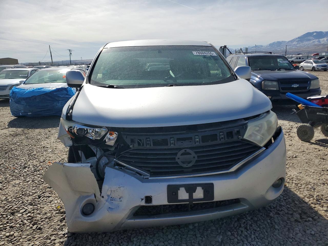 2013 Nissan Quest 3.5 S Silver vin: JN8AE2KP0D9068235