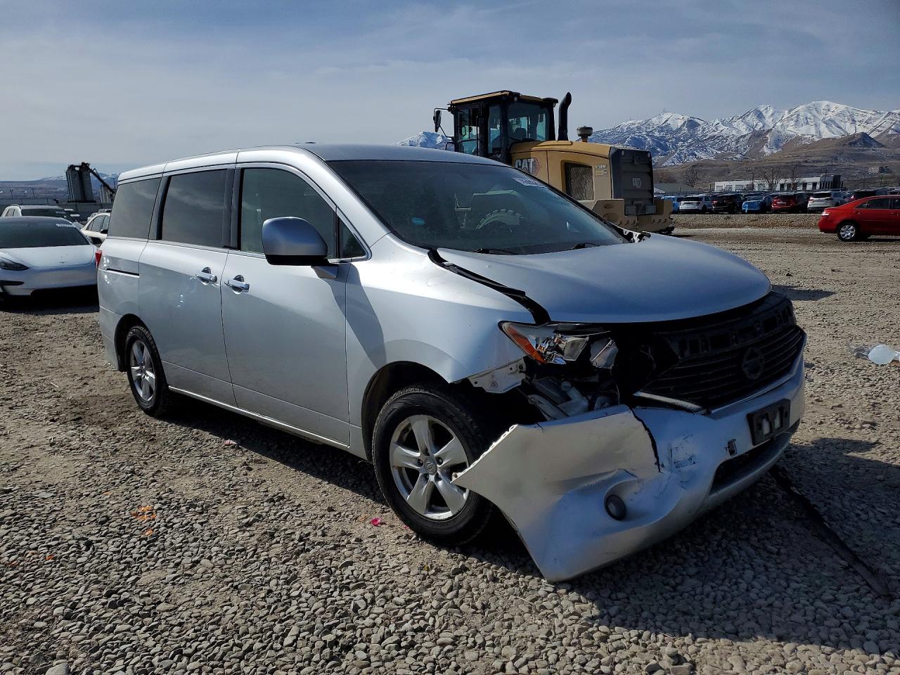 2013 Nissan Quest 3.5 S Silver vin: JN8AE2KP0D9068235