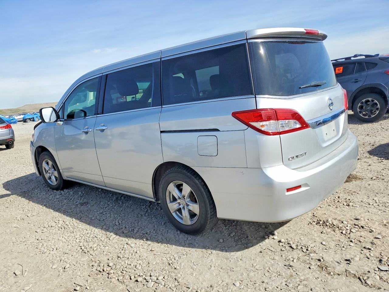 2013 Nissan Quest 3.5 S Silver vin: JN8AE2KP0D9068235
