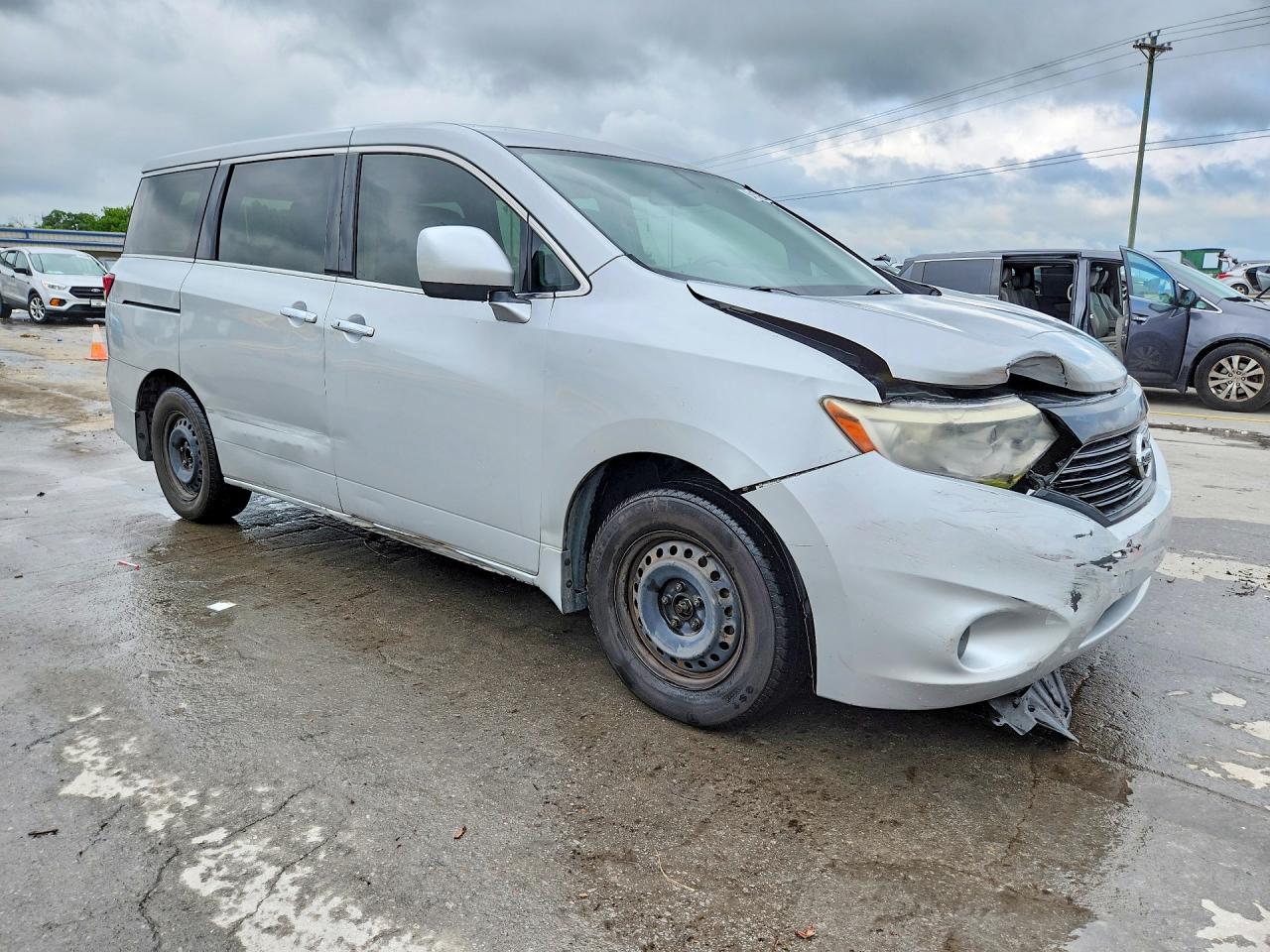 2014 Nissan Quest 3.5 S Silver vin: JN8AE2KP0E9102949