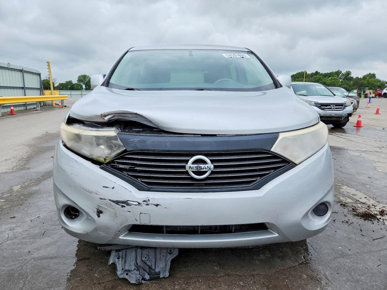 2014 Nissan Quest 3.5 S Silver vin: JN8AE2KP0E9102949