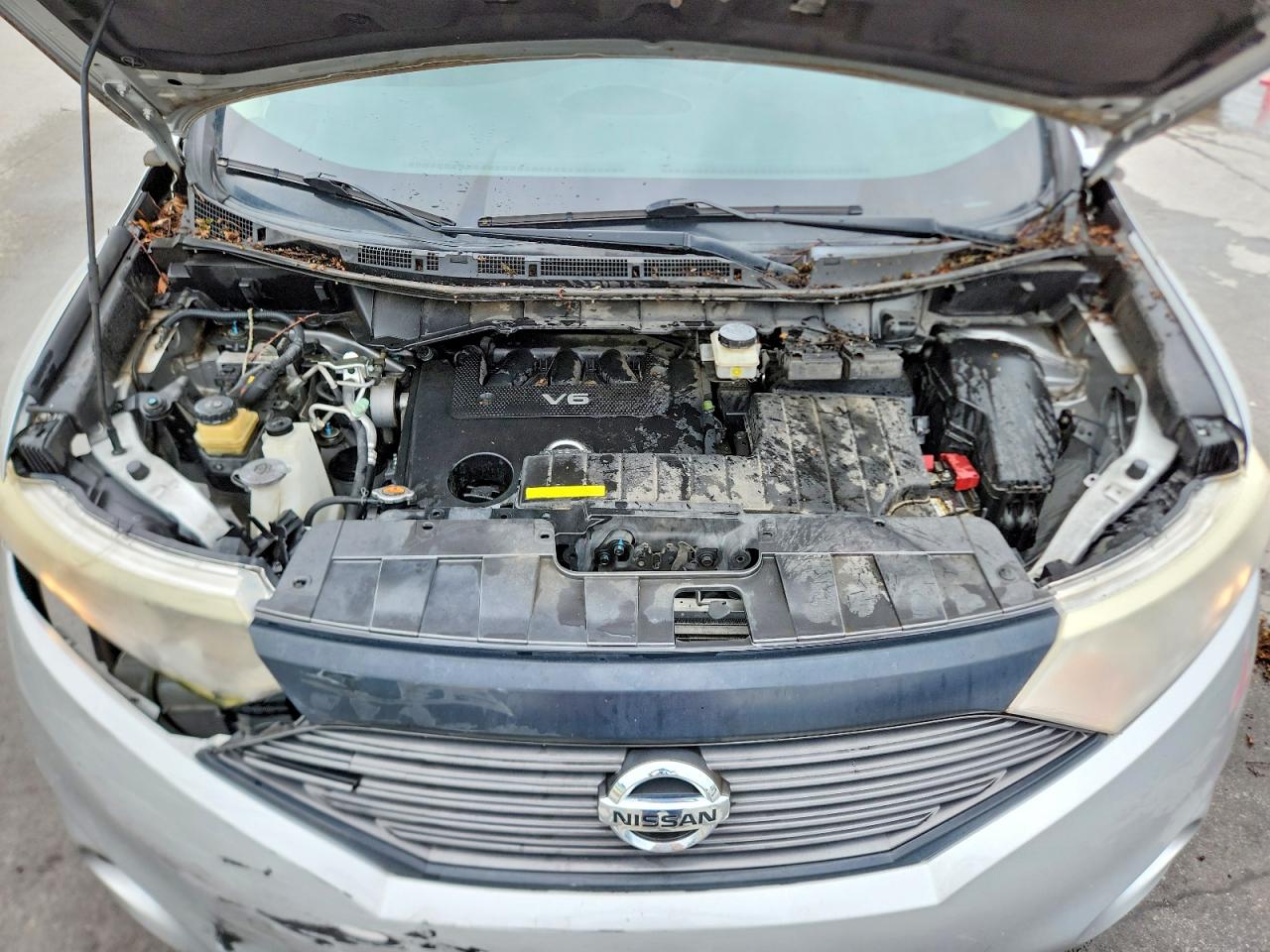 2014 Nissan Quest 3.5 S Silver vin: JN8AE2KP0E9102949