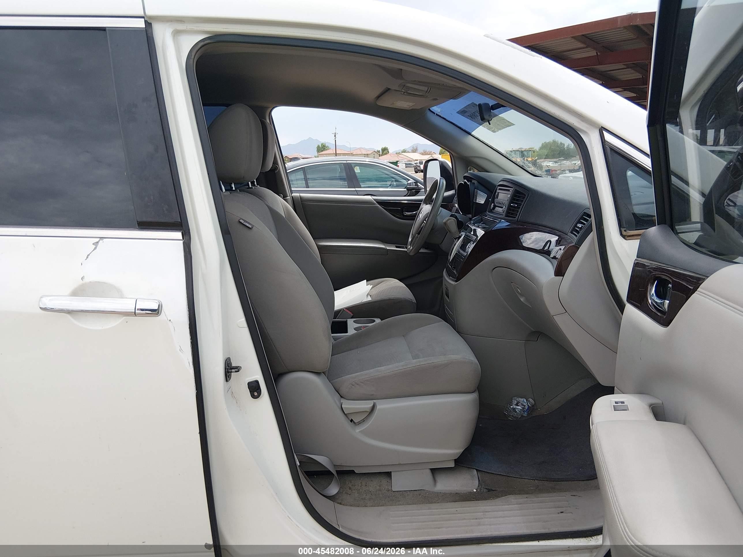 2014 Nissan Quest S Белый vin: JN8AE2KP0E9108136