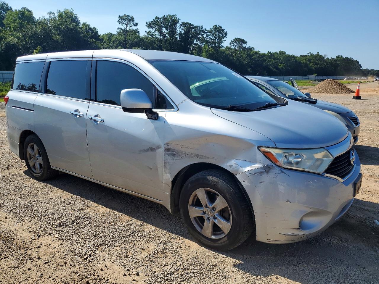 2014 Nissan Quest 3.5 Sv Серебряный vin: JN8AE2KP0E9108394