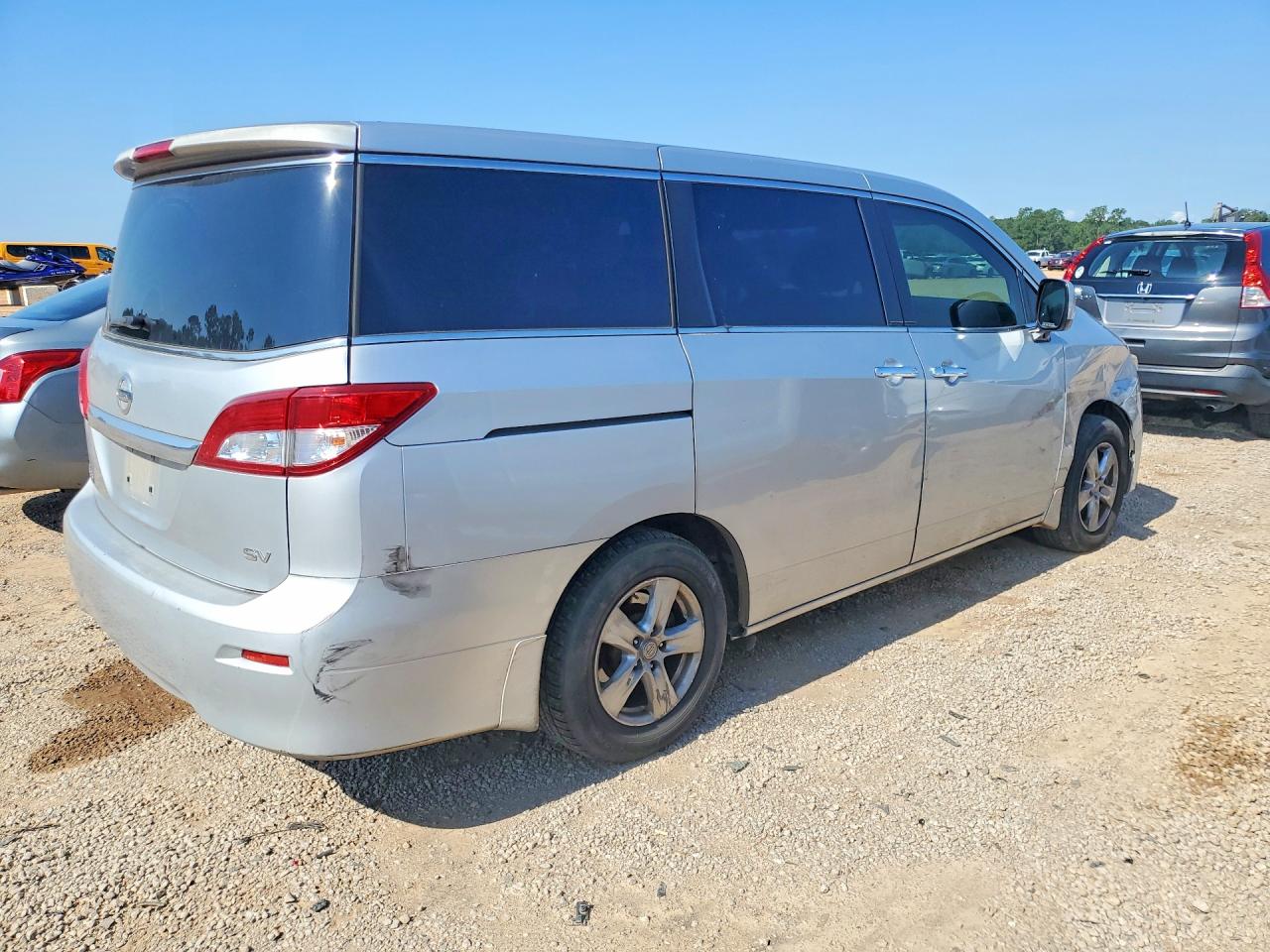 2014 Nissan Quest 3.5 Sv Серебряный vin: JN8AE2KP0E9108394