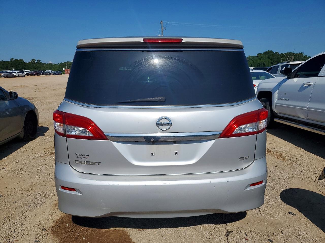 2014 Nissan Quest 3.5 Sv Серебряный vin: JN8AE2KP0E9108394