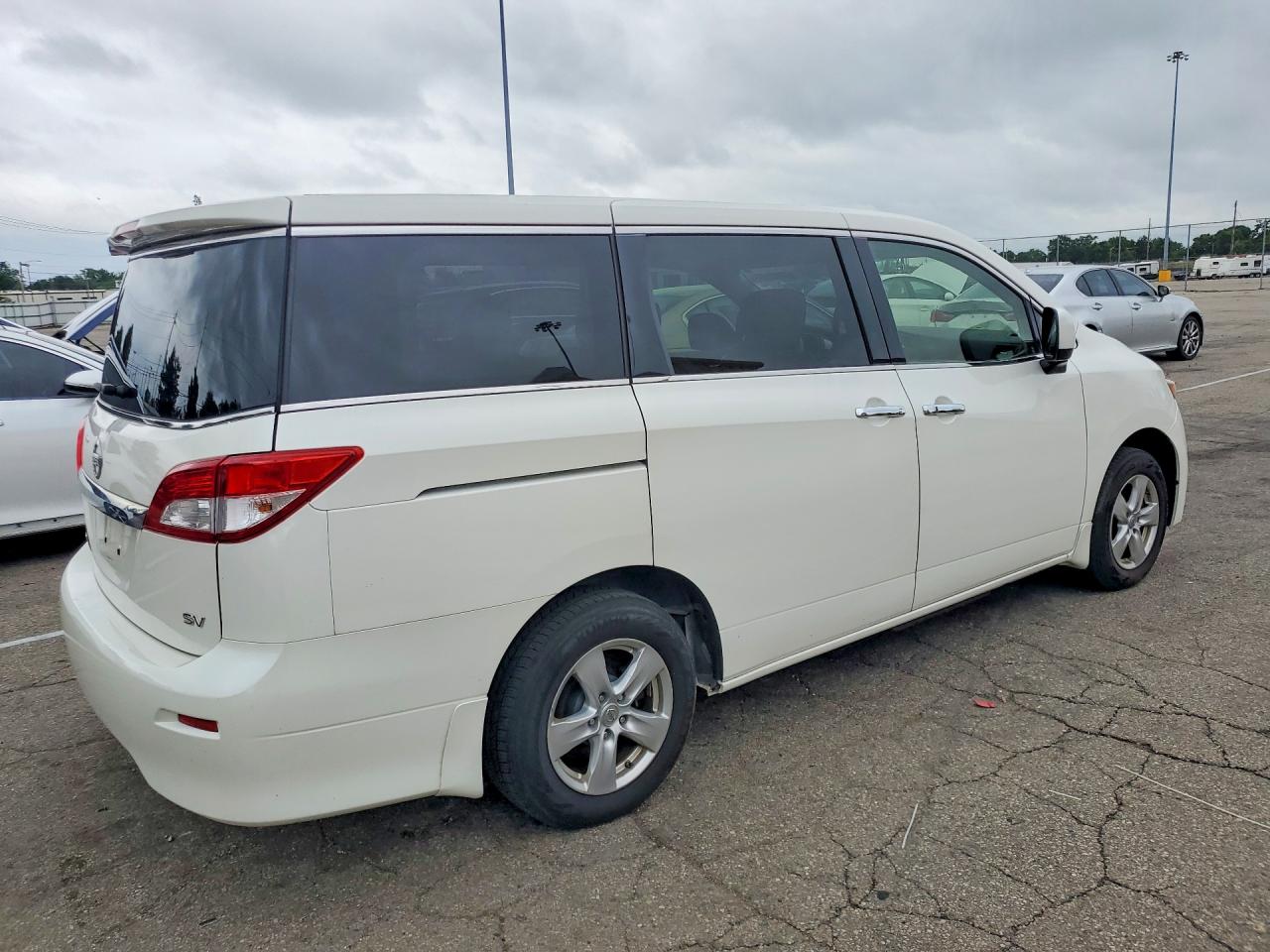 2015 Nissan Quest 3.5 Sv White vin: JN8AE2KP0F9122748