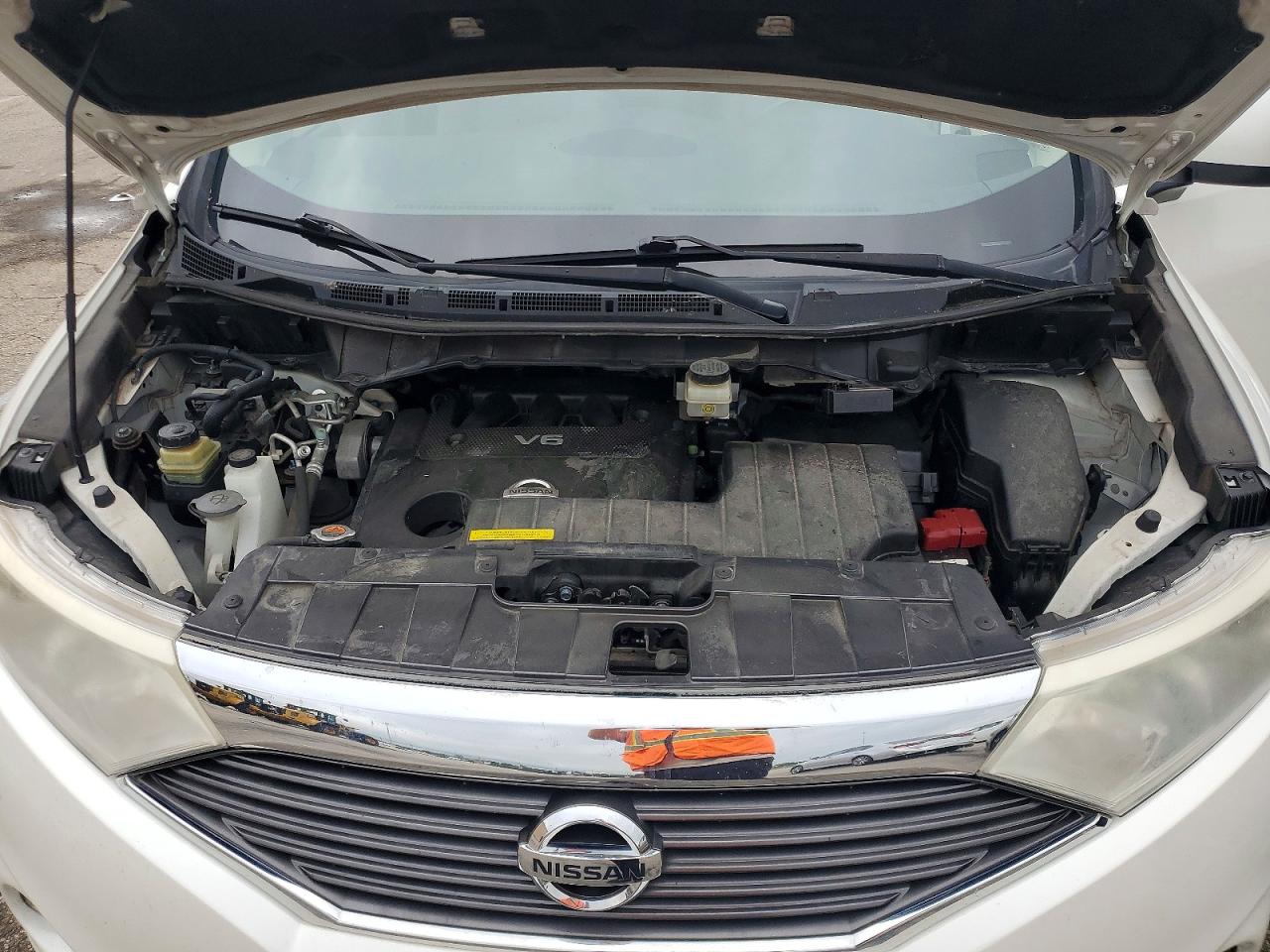 2015 Nissan Quest 3.5 Sv White vin: JN8AE2KP0F9122748