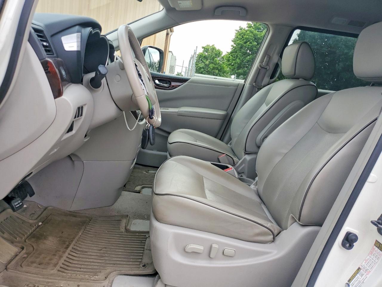 2015 Nissan Quest 3.5 Sv White vin: JN8AE2KP0F9122748
