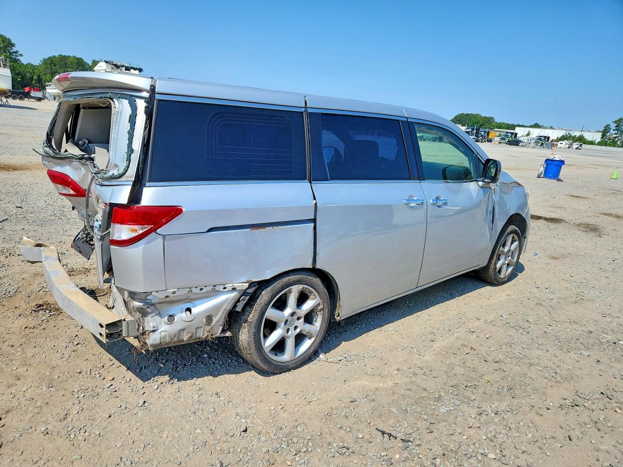 2015 Nissan Quest Gray vin: JN8AE2KP0F9123205