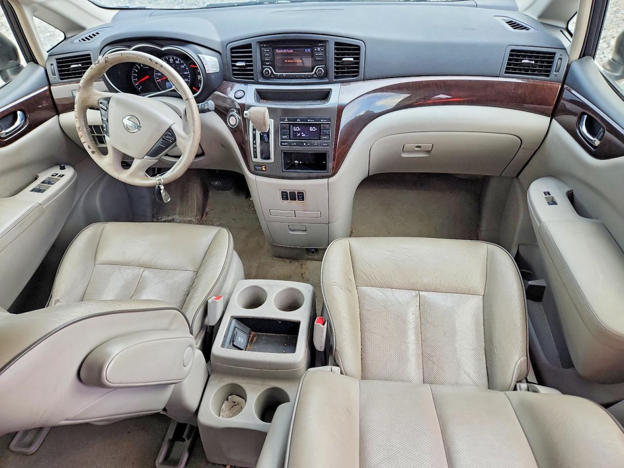 2015 Nissan Quest 3.5 Sv White vin: JN8AE2KP0F9126685