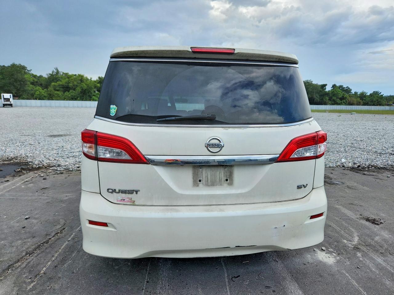 2015 Nissan Quest 3.5 Sv White vin: JN8AE2KP0F9126685