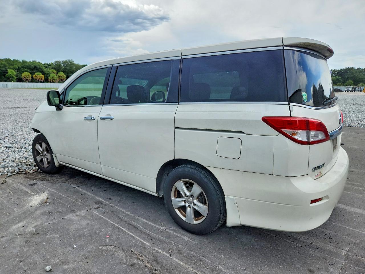 2015 Nissan Quest 3.5 Sv White vin: JN8AE2KP0F9126685