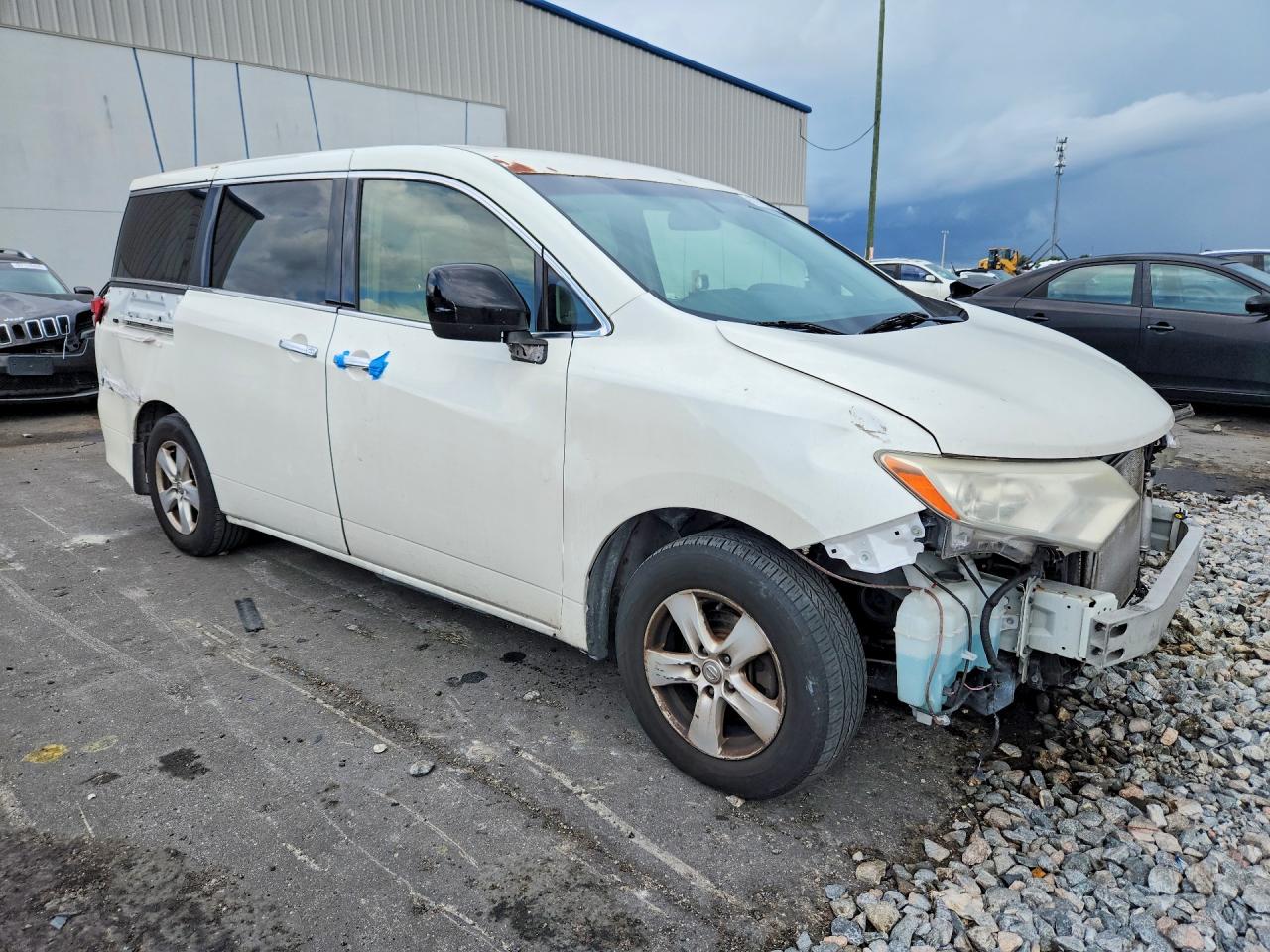 2015 Nissan Quest 3.5 Sv White vin: JN8AE2KP0F9126685