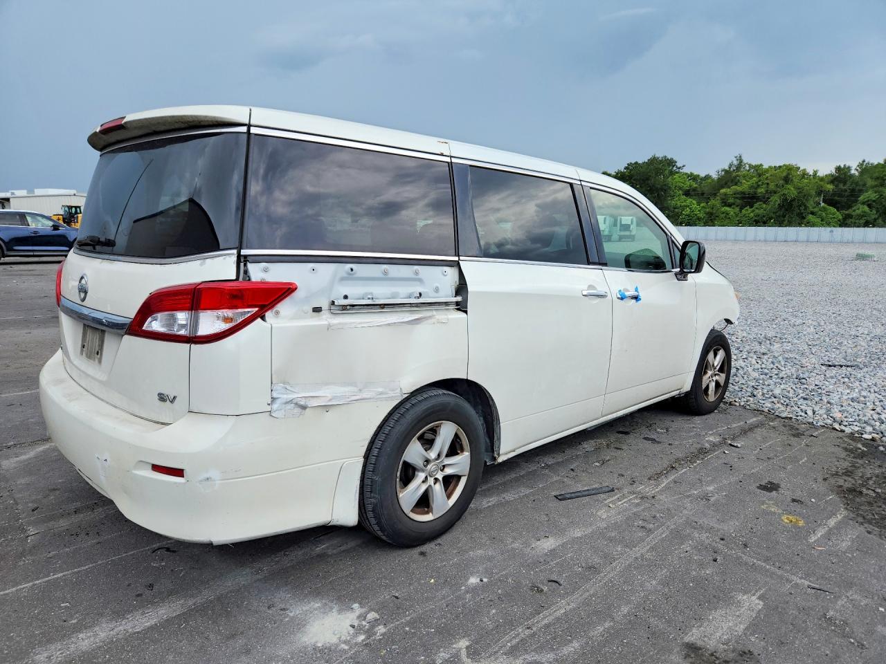 2015 Nissan Quest 3.5 Sv White vin: JN8AE2KP0F9126685