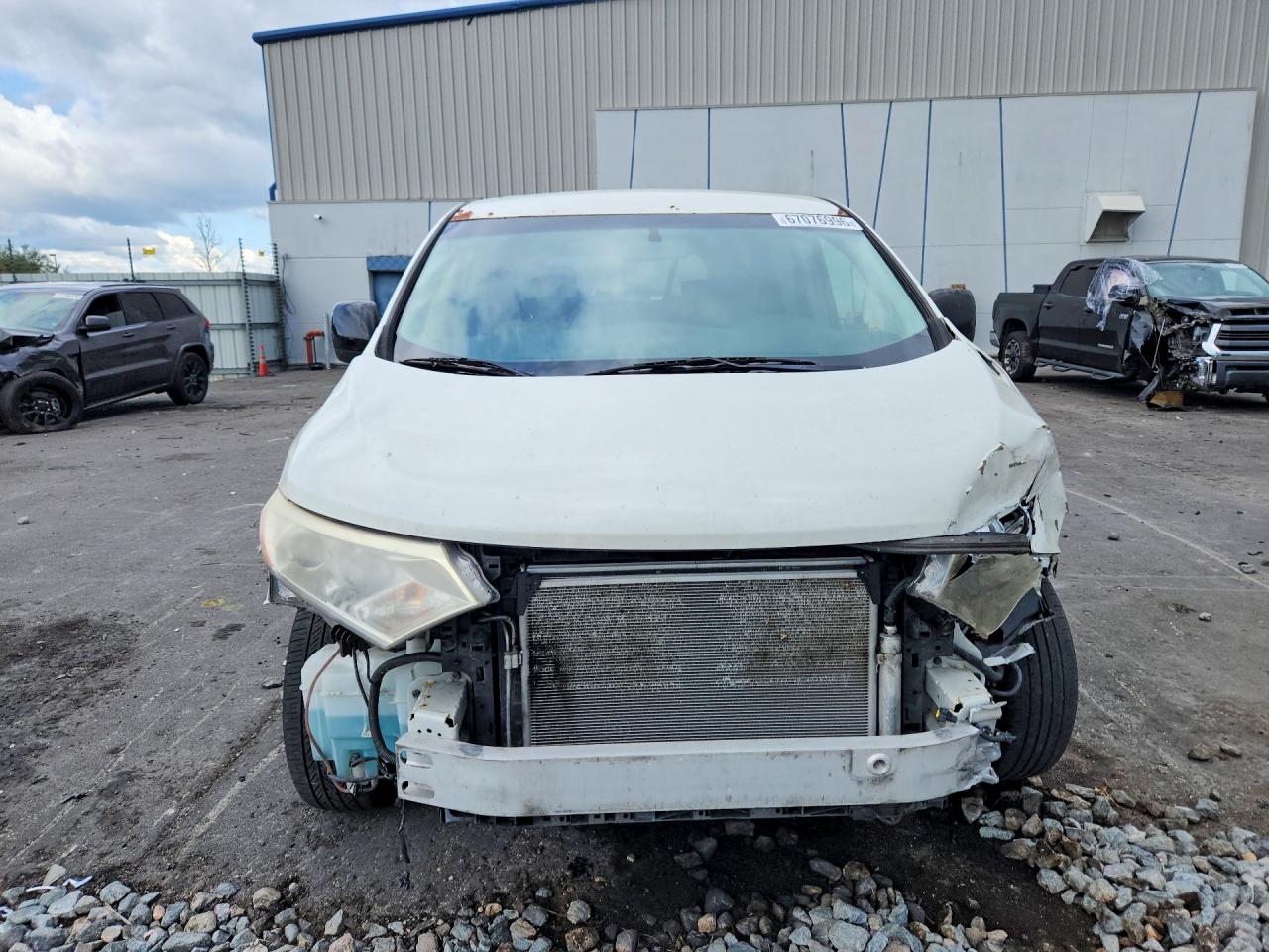 2015 Nissan Quest 3.5 Sv White vin: JN8AE2KP0F9126685