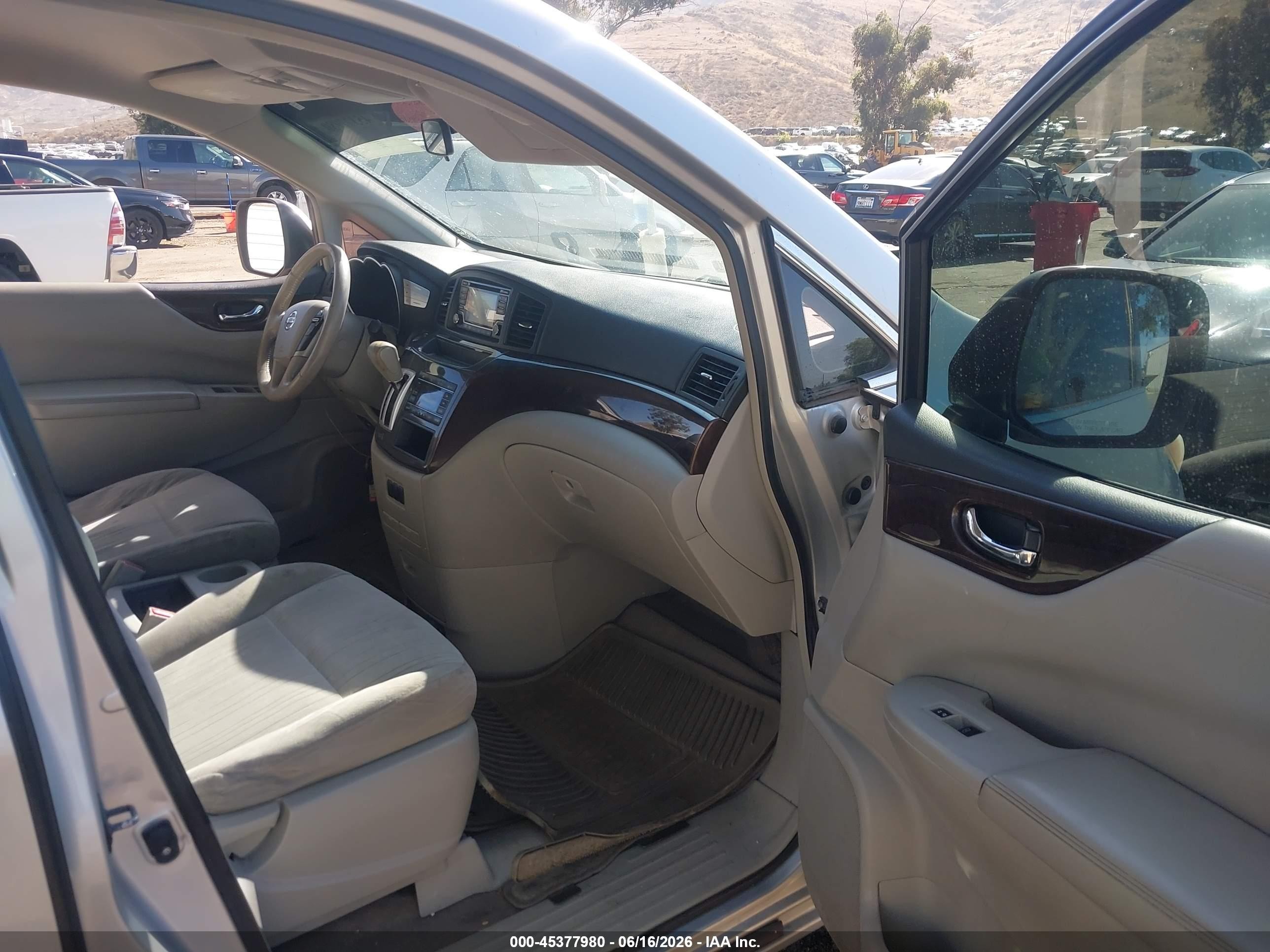 2015 Nissan Quest Platinum/s/sl/sv Silver vin: JN8AE2KP0F9127349