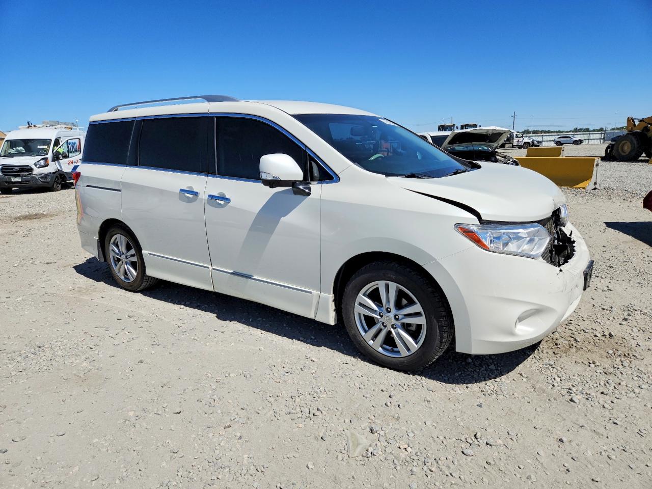 2015 Nissan Quest 3.5 Platinum White vin: JN8AE2KP0F9128226