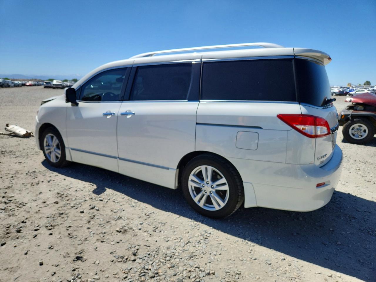 2015 Nissan Quest 3.5 Platinum White vin: JN8AE2KP0F9128226