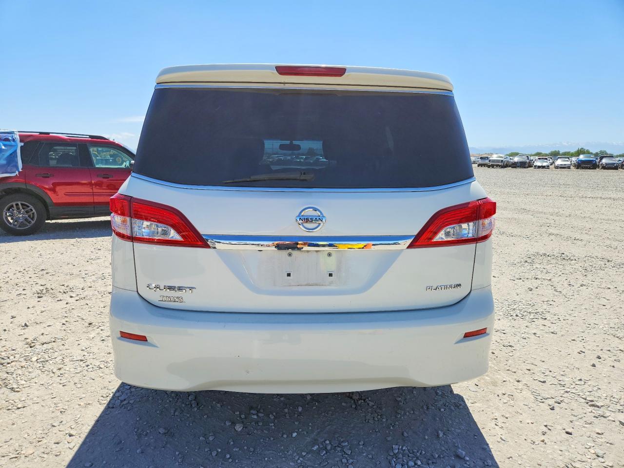 2015 Nissan Quest 3.5 Platinum White vin: JN8AE2KP0F9128226