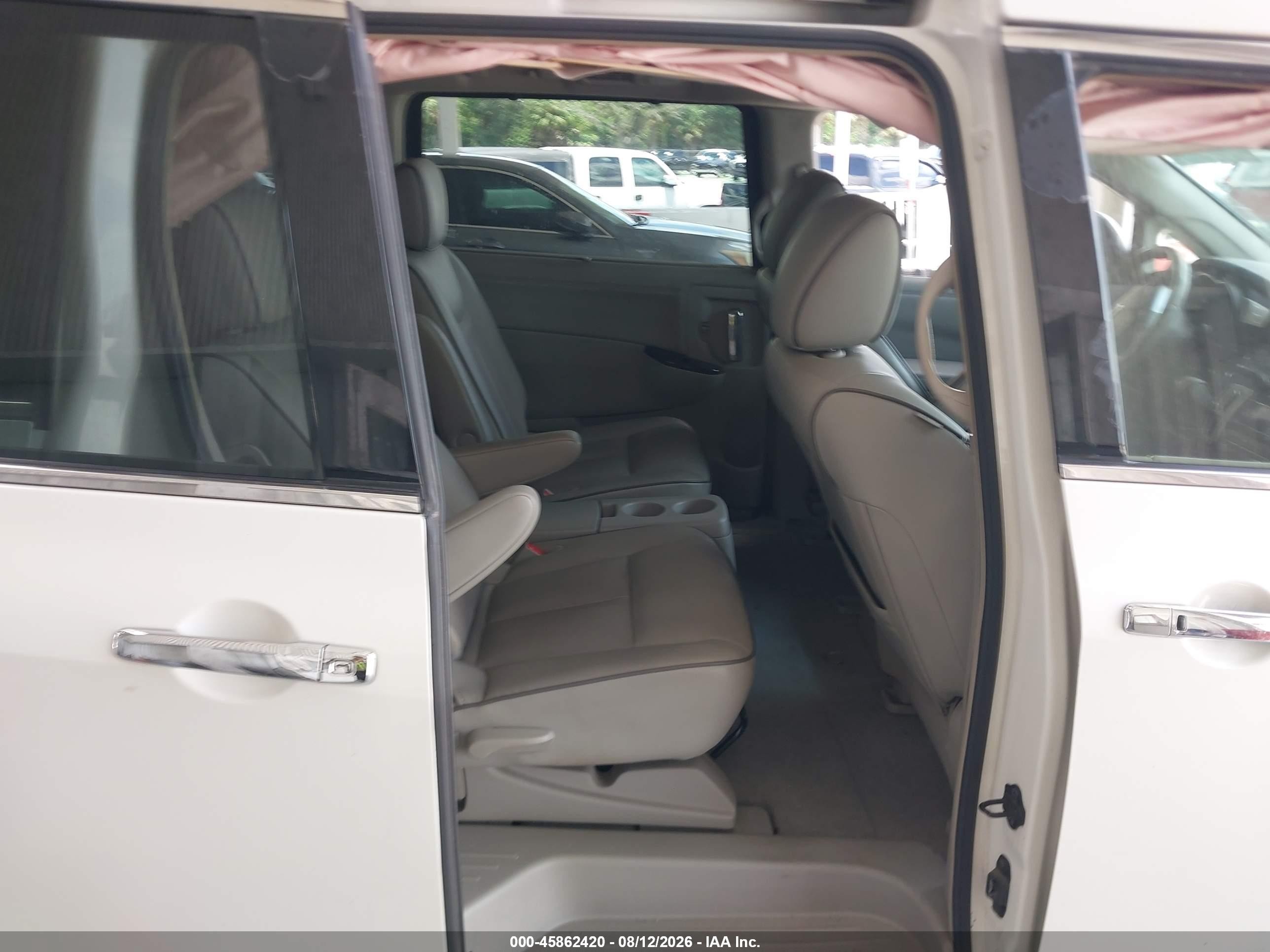 2015 Nissan Quest Platinum Белый vin: JN8AE2KP0F9128436