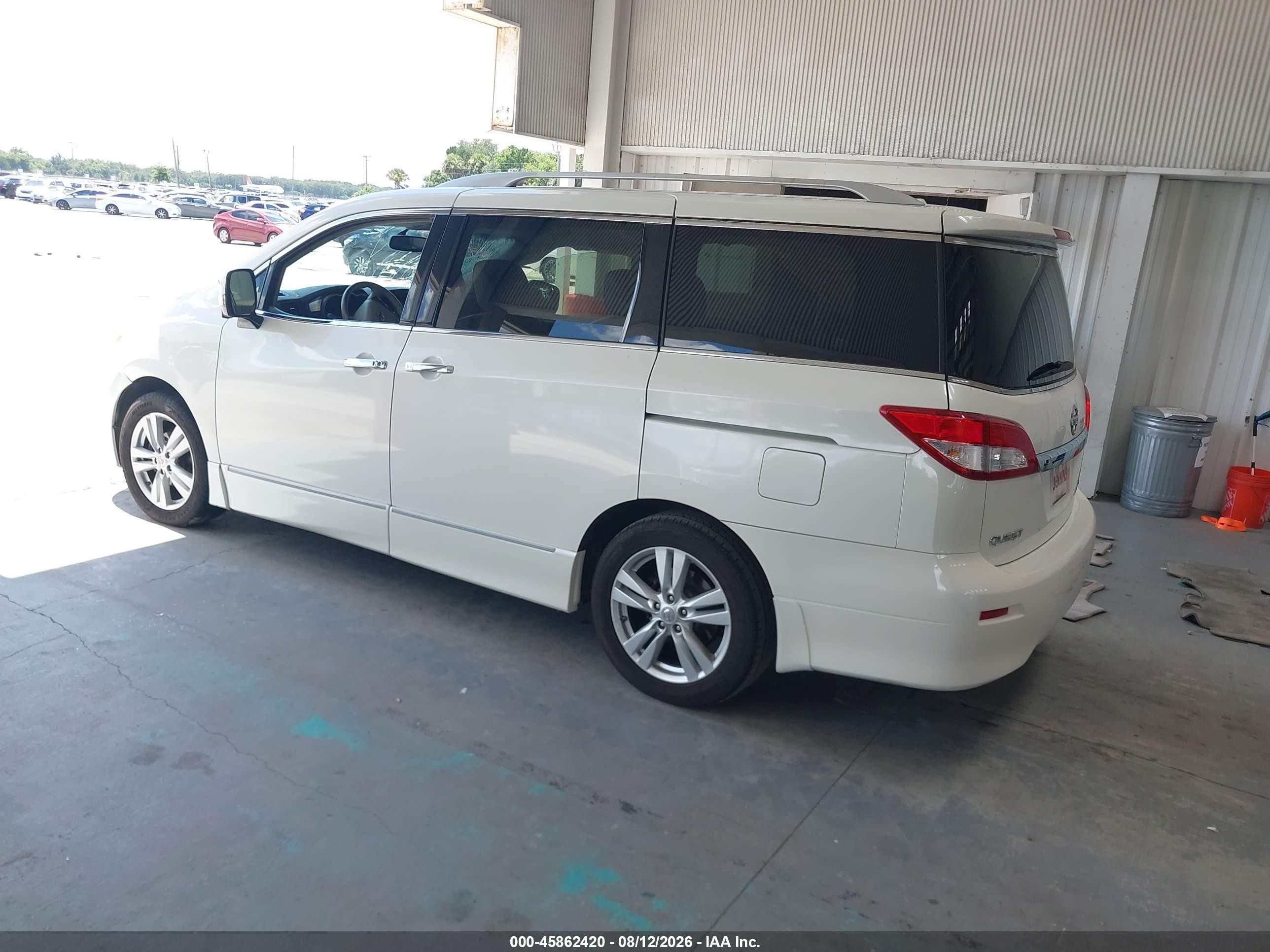 2015 Nissan Quest Platinum Белый vin: JN8AE2KP0F9128436