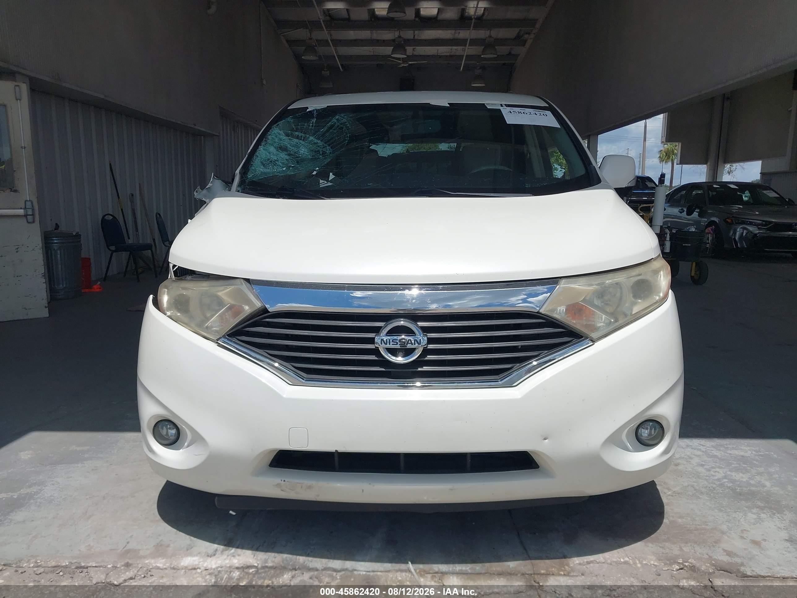 2015 Nissan Quest Platinum Белый vin: JN8AE2KP0F9128436