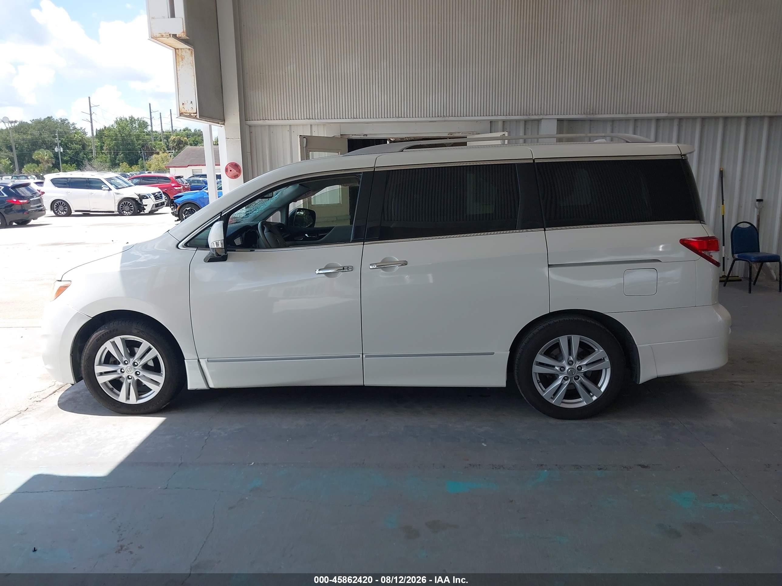 2015 Nissan Quest Platinum Белый vin: JN8AE2KP0F9128436