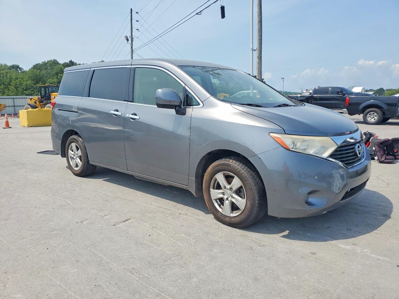 2015 Nissan Quest 3.5 Sv Gray vin: JN8AE2KP0F9130056