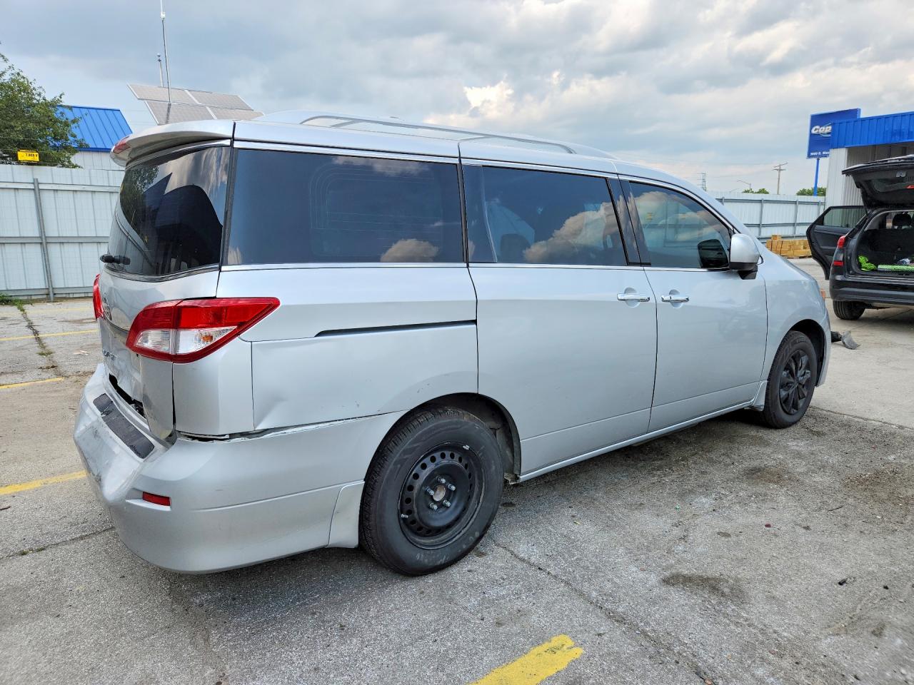 2015 Nissan Quest 3.5 S Silver vin: JN8AE2KP0F9130400