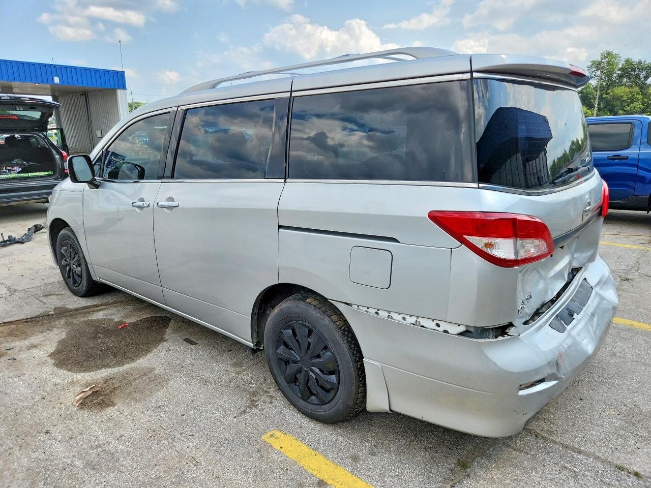 2015 Nissan Quest 3.5 S Silver vin: JN8AE2KP0F9130400