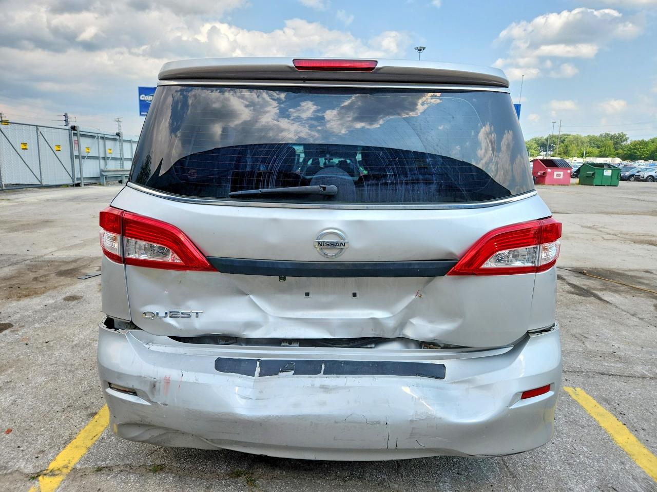 2015 Nissan Quest 3.5 S Silver vin: JN8AE2KP0F9130400