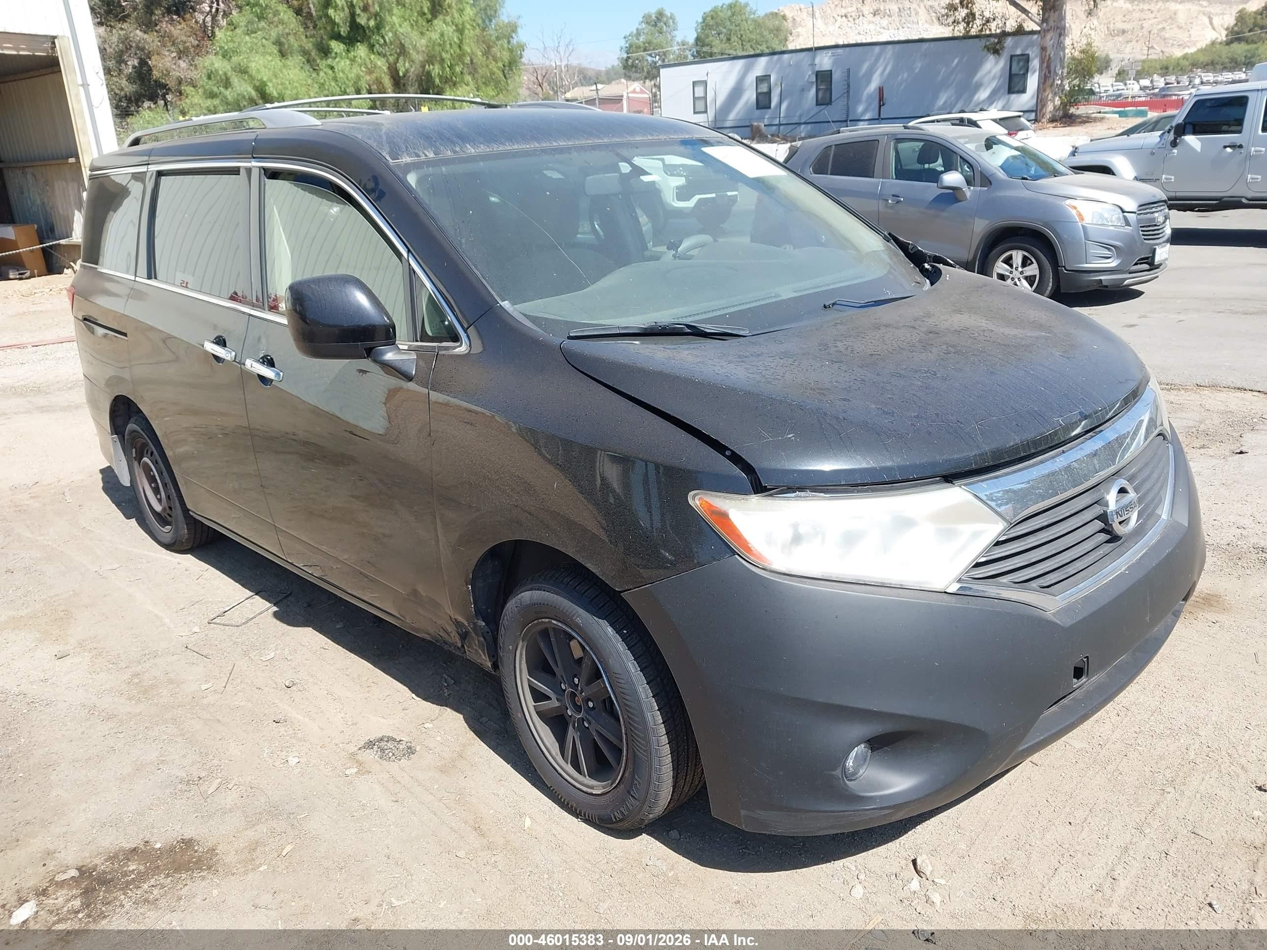 2015 Nissan Quest Sv Черный vin: JN8AE2KP0F9131675