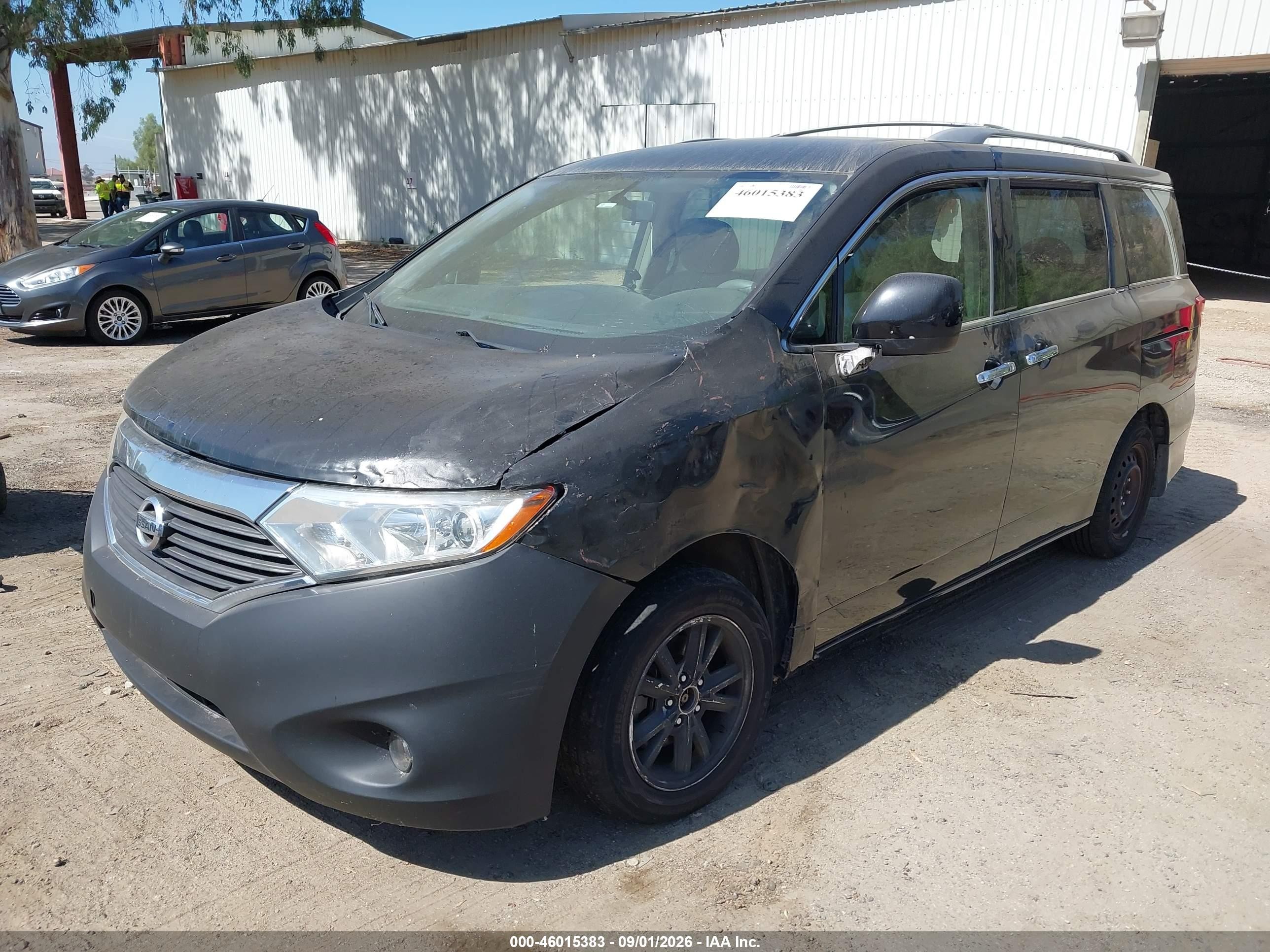 2015 Nissan Quest Sv Черный vin: JN8AE2KP0F9131675
