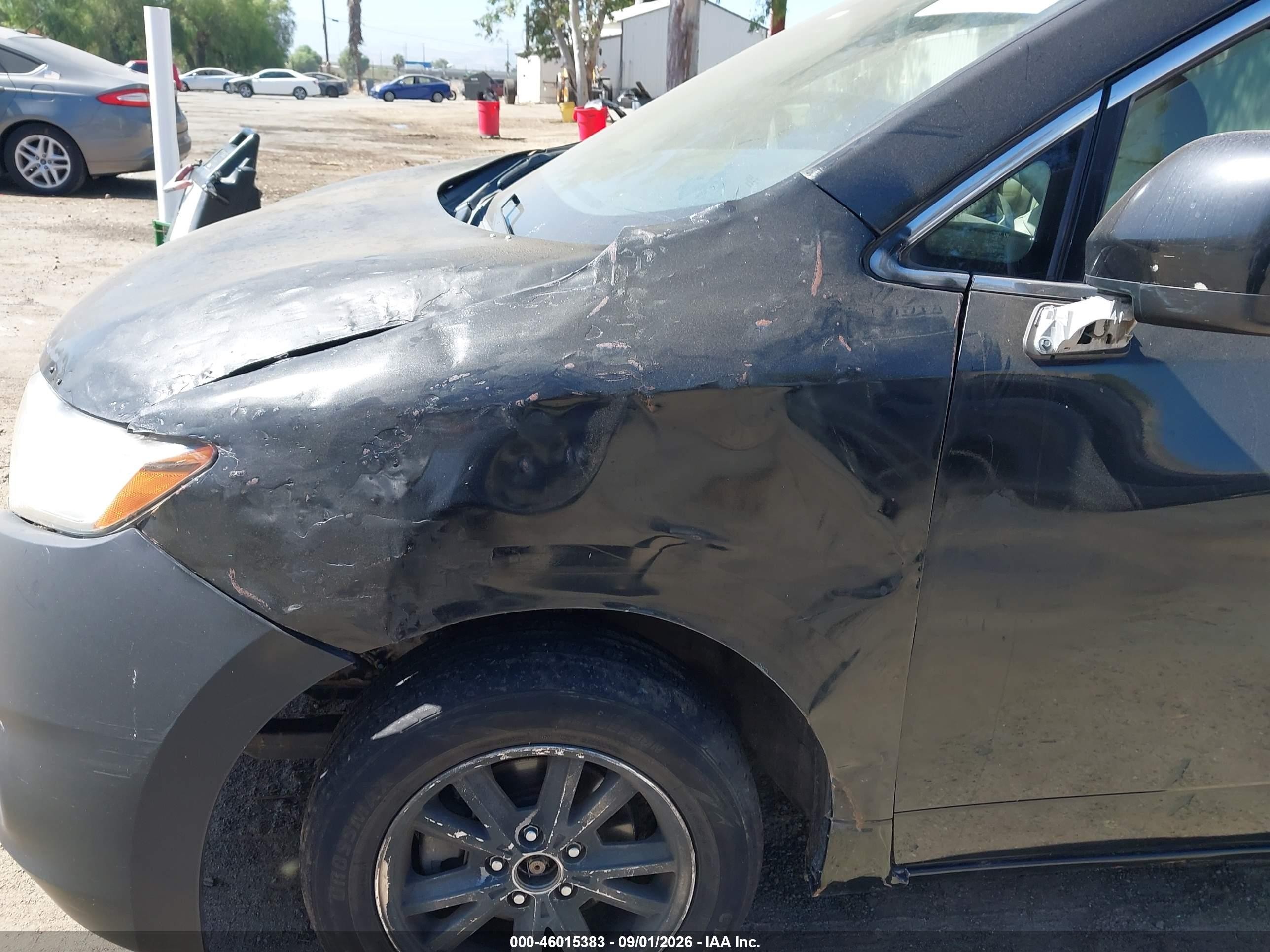 2015 Nissan Quest Sv Черный vin: JN8AE2KP0F9131675