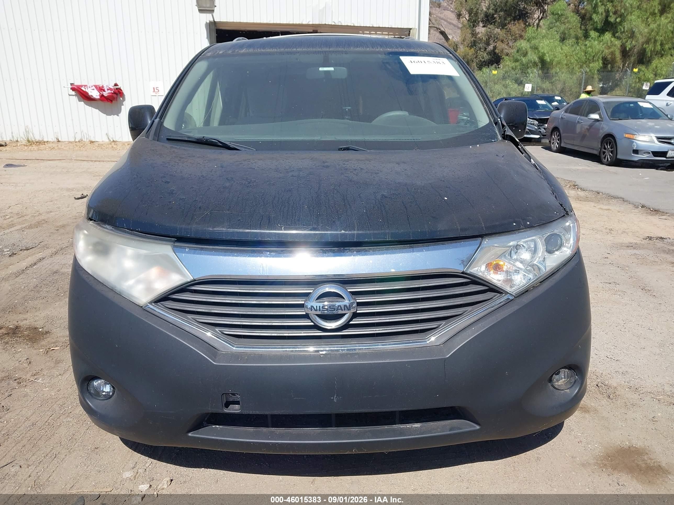 2015 Nissan Quest Sv Черный vin: JN8AE2KP0F9131675