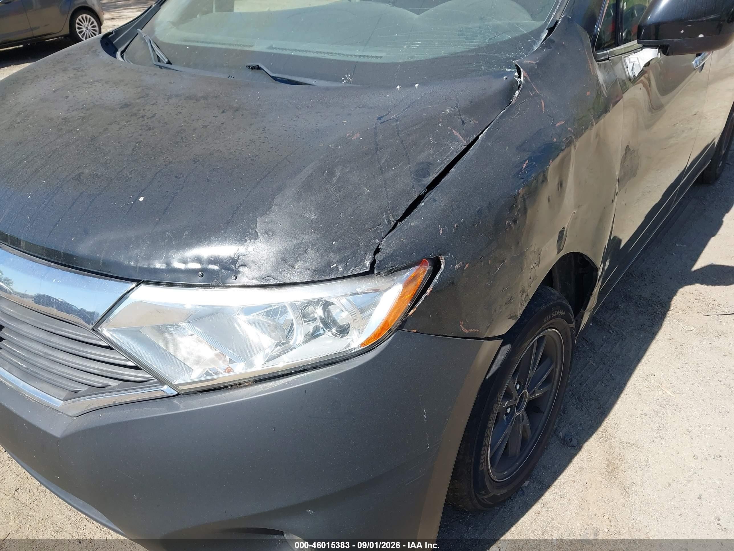 2015 Nissan Quest Sv Черный vin: JN8AE2KP0F9131675