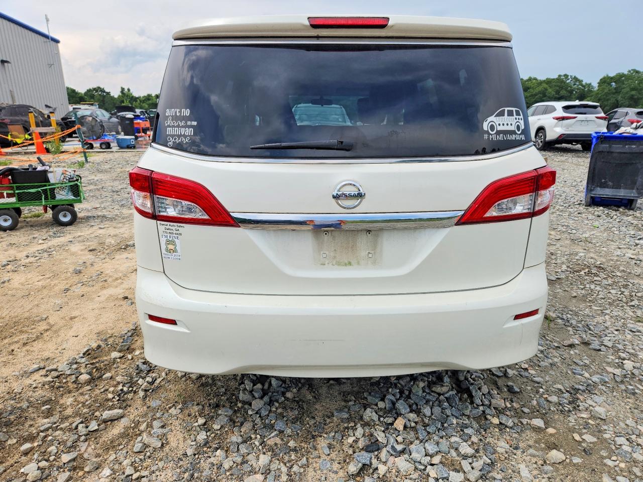 2015 Nissan Quest 3.5 Sv White vin: JN8AE2KP0F9131871