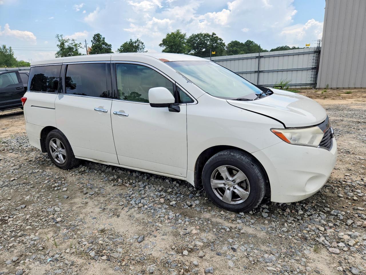 2015 Nissan Quest 3.5 Sv White vin: JN8AE2KP0F9131871