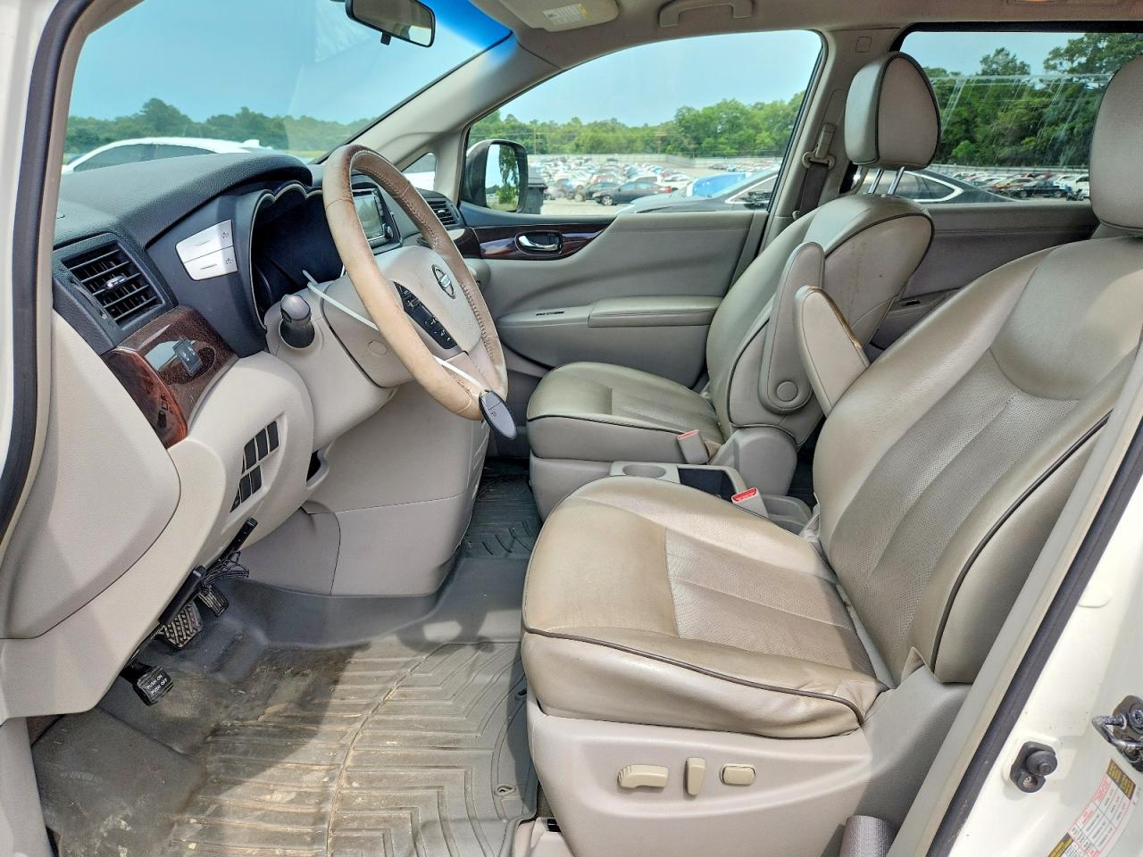 2015 Nissan Quest 3.5 Sv White vin: JN8AE2KP0F9131871