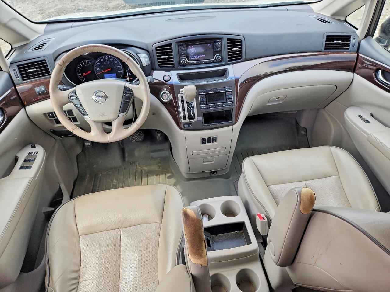 2015 Nissan Quest 3.5 Sv White vin: JN8AE2KP0F9131871