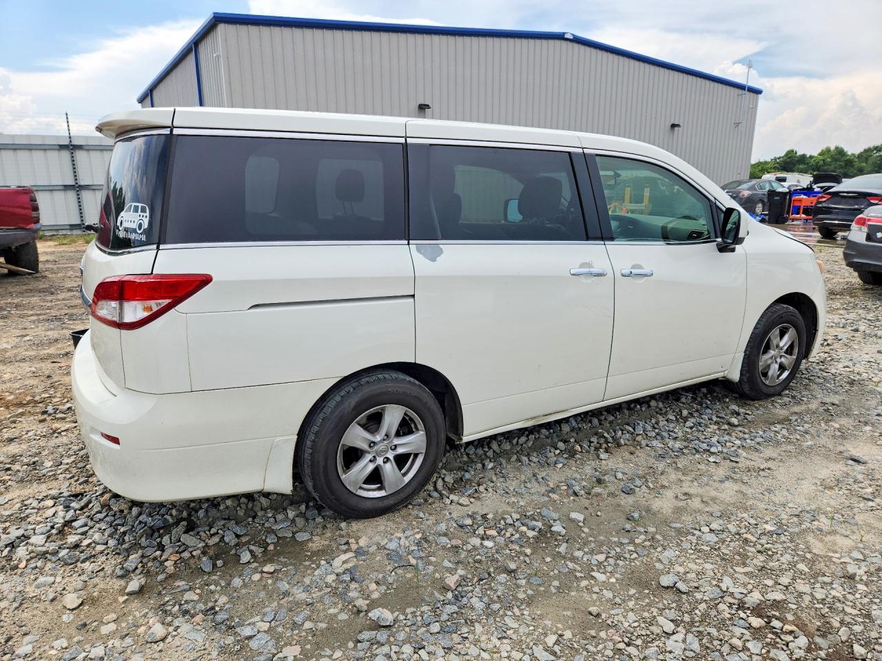 2015 Nissan Quest 3.5 Sv White vin: JN8AE2KP0F9131871